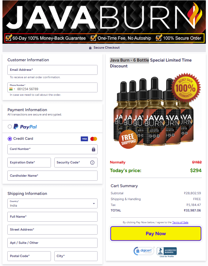 Secure Checkout Form